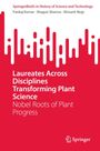 Cover mit abstraktem roten Muster, Titel: Laureates Across Disciplines Transforming Plant Science, darunter Springer-Logo.