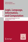 "Logic, Language, Information, and Computation" steht groß. Unten links das Springer-Logo, rechts oben der Name der Herausgeber.