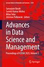 „Advances in Data Science and Management“, Buchcover mit Autorenliste und Springer-Logo, Moleküle im Hintergrund.