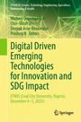 Text: "Digital Driven Emerging Technologies for Innovation and SDG Impact". Untertitel zu Konferenz in Nigeria, Dezember 2025.