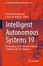 "Intelligent Autonomous Systems 19" auf orangenem Hintergrund, mit Molekülstruktur und Springer-Logo.