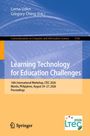 Titel: "Learning Technology for Education Challenges". Ein Buchcover, oben blau, unten orange, mit Springer-Logo.