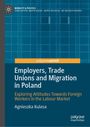 Blaues Cover mit weißem Titel: "Employers, Trade Unions and Migration in Poland". Autor: Agnieszka Kulesa.