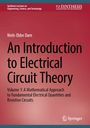 Titel: "An Introduction to Electrical Circuit Theory". Autor: Niels-Ebbe Dam. Verlag: Springer. Roter Hintergrund.