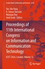 "Proceedings of 11th International Congress on Information and Communication Technology, ICICT 2026, London, Volume 12." Orange Hintergrund mit Netzstruktur.