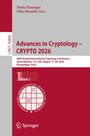 Nadia Heninger, Mike Rosulek (Eds.), Advances in Cryptology – CRYPTO 2026, 46th International Conference, Proceedings.
