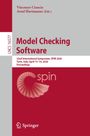 Oben steht: "Vincenzo Ciancia, Arnd Hartmanns (Eds.)", unten: "Model Checking Software". Roter Hintergrund, Spirallogo.