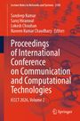 Titel: "Proceedings of International Conference on Communication and Computational Technologies, ICCCT 2026, Volume 2". Hintergrund: Molekülstruktur in Rot.