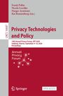 Buchtitel: Privacy Technologies and Policy. 14th Annual Privacy Forum, APF 2026, Salzburg, Austria. Springer-Logo.