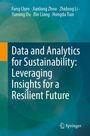 Buchtitel: "Data and Analytics for Sustainability: Leveraging Insights for a Resilient Future". Oben Autoren, Springer-Logo.