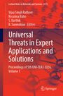 Titel: "Universal Threats in Expert Applications and Solutions". Autoren: Rathore, Babo, Karthik, Surendiran. Hintergrund abstrakt, rot.