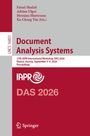LNCS 16851, Document Analysis Systems. 17th IAPR International Workshop, DAS 2026, Wien. Enthält IAPR-Logo.