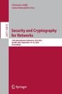 Buchtitel: Security and Cryptography for Networks. Konferenz in Amalfi, Italien, 14.–16. September 2026. Verlagslogo unten.