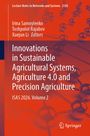 „Innovations in Sustainable Agricultural Systems, Agriculture 4.0 and Precision Agriculture“. Molekularstruktur im Hintergrund.