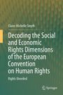 „Decoding the Social and Economic Rights Dimensions of the European Convention on Human Rights“ vor abstraktem Hintergrund.