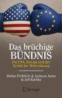 "Das brüchige BÜNDNIS", darunter "Die USA, Europa und der Zerfall der Weltordnung". Zwei Boxhandschuhe, USA und EU.