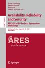 "Availability, Reliability and Security" in großer roter Schrift, darunter "ARES 2026 EU Projects Symposium Workshops".
