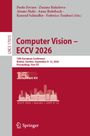 “Computer Vision – ECCV 2026”, Konferenz in Malmö, Schweden. Herausgeber: Paolo Favaro et al. Logo unten.