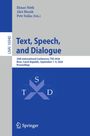 "Text, Speech, and Dialogue" unter drei Namen. "29th International Conference, TSD 2026, Brno, Czech Republic." Logo mit blauem Design.