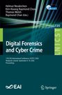 Titel: "Digital Forensics and Cyber Crime". Konferenz in Reykjavik, Island, September 8–10, 2026. Enthält ein technisches Muster.