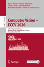 Text: "Computer Vision – ECCV 2026. 19th European Conference, Malmö, Sweden, September 8–12, 2026." Darüber grauer und roter Hintergrund.