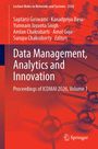 "Data Management, Analytics and Innovation. Rotes Muster von Molekülstrukturen. Springer Logo unten rechts."