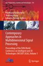 Titel: "Contemporary Approaches in Multidimensional Signal Processing". Drei technische Fotos, Logo links unten.