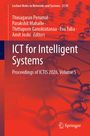 „ICT for Intelligent Systems, Proceedings of ICTIS 2026, Volume 5“ auf rotem Hintergrund, mit vernetzten Kugeln.