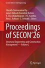 Titel: Proceedings of SECON’26, Editors: Sharath Srinivasamurthy, Struktur-Eng. und Bau-Management Vol. 2. Rote Farbverläufe.