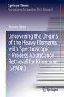 "Springer Theses: Uncovering the Origins of the Heavy Elements. Cover: Stufen in Blau- und Grautönen, Springer-Logo unten."