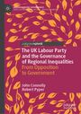 "The UK Labour Party and the Governance of Regional Inequalities" auf lila Hintergrund mit gelben Blättern.