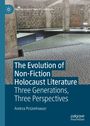 Palgrave-Verlagslogo oben links. Raum mit Betonwänden, modern gestaltet. Buchcovertitel: "The Evolution of Non-Fiction Holocaust Literature".