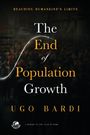 "The End of Population Growth" von Ugo Bardi, ein Buchcover mit dunklem Hintergrund und einem Kurvendiagramm.