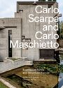 Text: "Carlo Scarpa and Carlo Maschietto", "Expressive Forms and Structural Forces", "Anne-Catrin Schultz", "Christina McCoy", "Birkhäuser". Ein Betongebäude mit Teich.