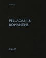 Text: "Anthologie", "PELLACANI & ROMANENS", "QUART". Schwarzer Hintergrund, minimalistische Gestaltung.