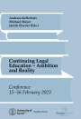 Andreas Kellerhals: Continuing Legal Education, Buch