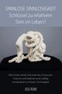 "Sinnlose Sinnlosigkeit: Schlüssel zu relativem Sinn im Leben?" Skulptur aus verdrehten, menschlichen und seilartigen Formen.