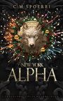C.M. Spoerri, NEW YORK ALPHA, Sternensand Verlag, Sammelband 7. Ein Wolfskopf umrahmt von einem festlichen Kranz.