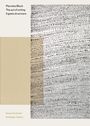 „Pierrette Bloch: The act of writing, Il gesto di scrivere” steht oben. Rechts sind viele schwarze Punkte auf weiß.