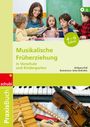 "Musikalische Früherziehung" für 4–6 Jahre, zeigt Kinder mit Instrumenten; links ein "PraxisBuch"-Label.