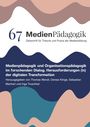 67 MedienPädagogik. Zeitschrift für Theorie und Praxis der Medienbildung. wellenförmige farbige Muster in Braun und Blau.