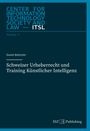 "Schweizer Urheberrecht und Training Künstlicher Intelligenz" von Daniel Bötticher. Dunkles Cover mit blauem Rand.