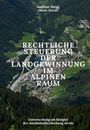 „Rechtliche Steuerung der Landgewinnung im alpinen Raum“. Aerial view einer Autobahn und eines Bergdorfs.
