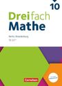 „Dreifach Mathe“ und „Berlin/Brandenburg“ in großer, farbiger Schrift, geometrische Formen und "Cornelsen" Logo.