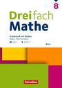 : Dreifach Mathe 8. Schuljahr - Baden-Württemberg - Basis - Arbeitsheft mit Medien und Lösungen, Buch