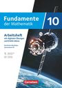 "Fundamente der Mathematik 10", Arbeitsheft mit digitalen Übungen. Das Cover zeigt einen Satelliten im Weltall.
