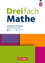: Dreifach Mathe 8. Schuljahr - Baden-Württemberg - Arbeitsheft mit Medien und Lösungen, Buch