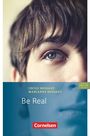 "Buch-Cover mit Titel 'Be Real', Autoren Cecile & Marianne Rossant. Foto zeigt Augenpartie einer Person, Cornelsen-Logo unten."