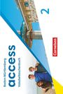 „Baden-Württemberg access Vokabeltaschenbuch 2 Cornelsen“; Architektur, Turm, drei lachende Jugendliche am Strand.