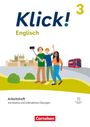 Petra Spengler: Klick! Band 3: 7. Schuljahr- Englisch - Ausgabe ab 2023 - Arbeitsheft Audios und interaktiven Übungen, Buch